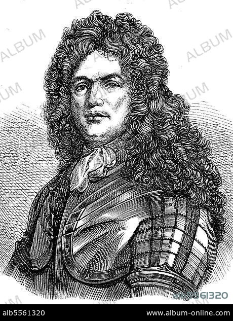 Sebastien Le Prestre, Seigneur de Vauban, Marquis de Vauban, 1. Mai, 4. Mai oder 15. Mai 1633, 30. März 1707, französischer General, Festungsbaumeister Ludwigs XIV. und Marschall von Frankreich, digital restaurierte Reproduktion.