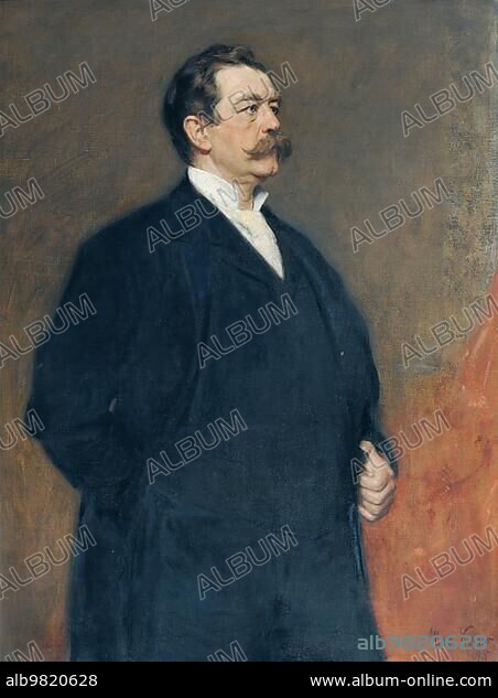 Nikolaus Heinrich Ferdinand Herbert von Bismarck-Schönhausen; from 1865 Count von Bismarck-Schönhausen; from 1898 Prince von Bismarck (28 December 1849 - 18 September 1904) was a German politician; Historical; digitally restored reproduction from an original of the period.