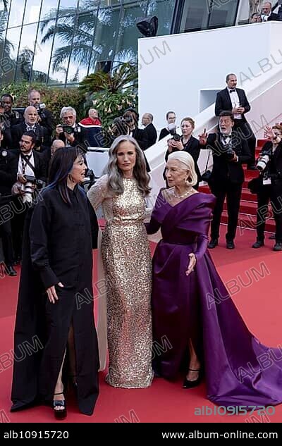 Cannes, France, 24.5.2024: Iris Berben, Andie MacDowell and Dame Helen Mirren at the premiere of La Plus Precieuse Des Marchandises (The Most Precious Of Cargoes) on the red carpet of the Palais des Festivals during the 77th Cannes International Film Festival. The 77th Cannes International Film Festival will take place from 14 to 25 May 2024, Europe.