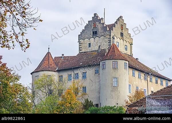 Meersburg Castle; also known as Old Castle or Old Castle; Meersburg on Lake Constance; Baden-Württemberg; Germany; Europe.