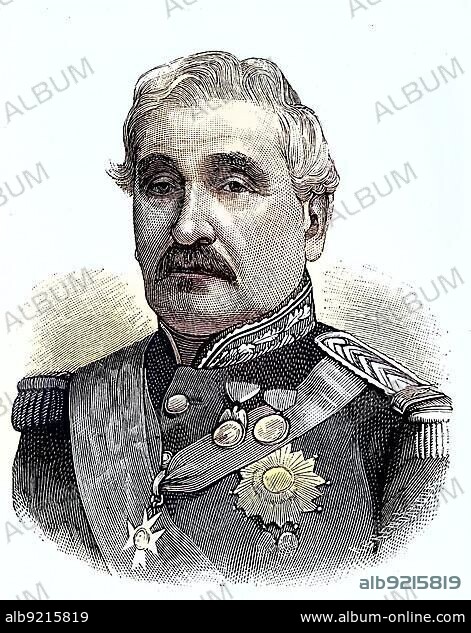 Charles Guillaume Marie Appollinaire Antoine Cousin Montauban, comte de Palikao, 1796, 1878, was a French general and statesman, Situation at the time of the Franco-Prussian War, 1870-1871, Historical, digitally restored reproduction from a 19th century original