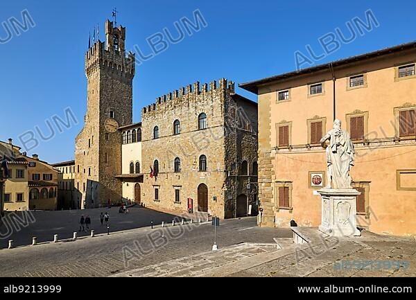 Arezzo Tuscany Italy. Palazzo dei Priori (Communal Palace).