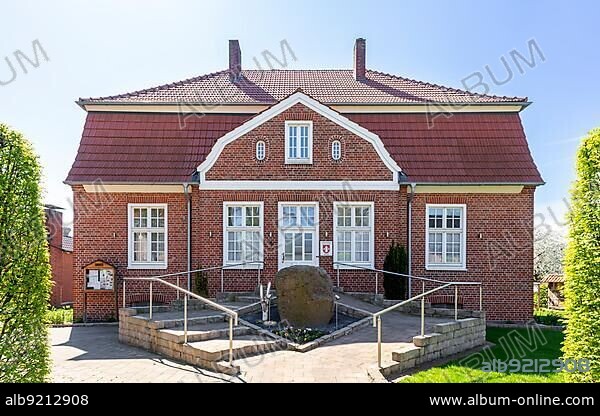 Former vicarage of the church St. Jakobus, today community centre of the local history society, Ording, Südlohn, Münsterland, North Rhine-Westphalia, Germany, Europe.
