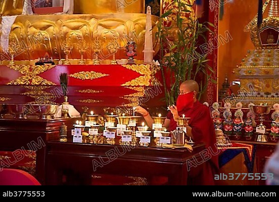 The Karma Triyana Dharmachakra, a Tibetan Buddhist monastery, Catskill Mountains, Woodstock, New York, United States, North America.