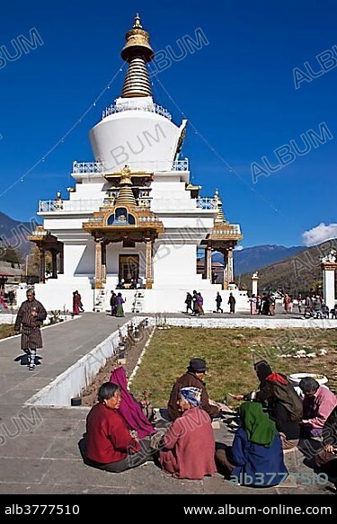 Memorial Chorten, Thimphu, Bhutan, South Asia, Asia.