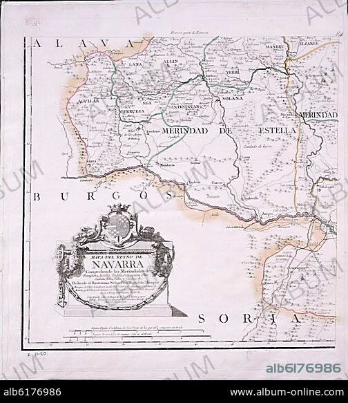 TOMÁS LÓPEZ. MAPA DEL REINO DE NAVARRA - 1772 - (PARTE PRIMERA).