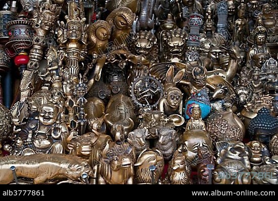 Souvenirs for sale in Lhasa, Tibet, Asia.
