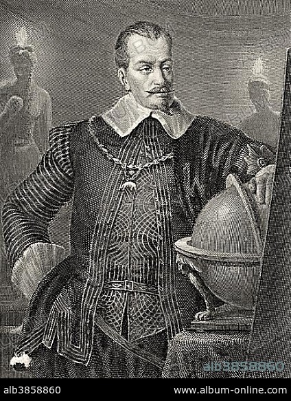 Wallenstein, character from the drama "Wallenstein" by Friedrich Schiller, steel engraving from "Schiller Gallery", 1869, Germany, Europe.