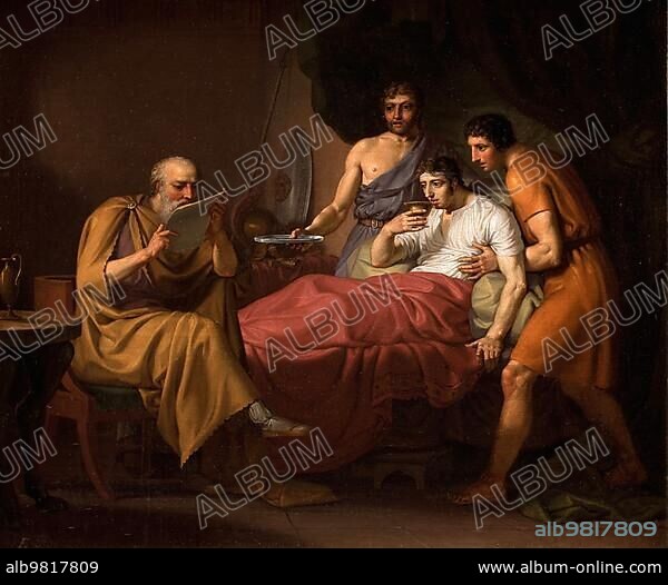 Alexander the Great; King of Macedonia; on sick leave; after a painting by Christoffer Wilhelm Eckersberg (2 January 1783) (22 July 1853); Historical; digitally restored reproduction from a 19th century original.