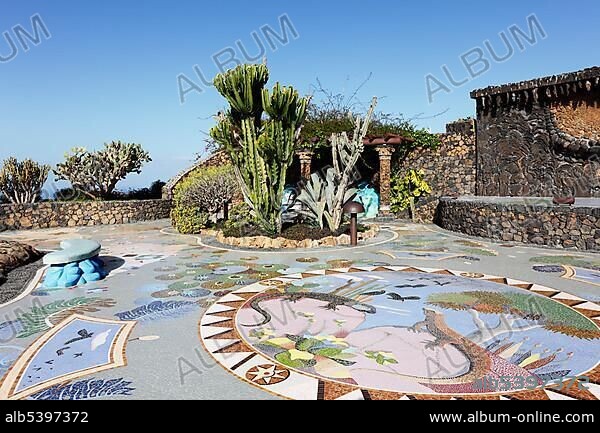 Plaza La Glorieta Square in Las Manchas, designed by Luis Morera, La Palma, Canary Islands, Spain, Europe.