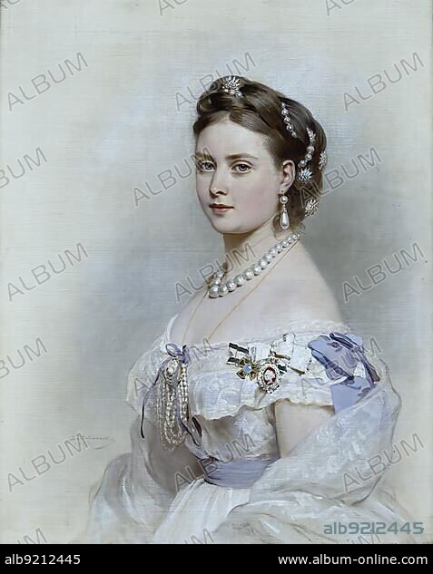 Victoria Adelaide Mary Louisa, Princess of Great Britain and Ireland, from 1888 Empress Frederick, 21 November 1840, 5 August 1901, as the first child of Albert of Saxe-Coburg and Gotha and Queen Victoria of Great Britain, was a British Princess Royal from the House of Saxe-Coburg and Gotha, Historic, digitally restored reproduction of an original from the period, exact original date not known.