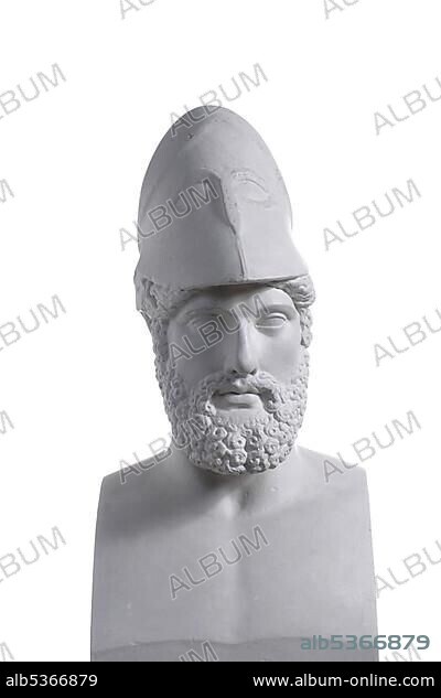 Herm of Pericles bearing the inscription "Pericles, son of Xanthippus", Athenian, Roman copy of the original by Kresilas.