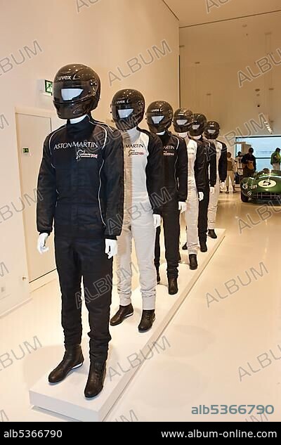 Collection of racing suits for Aston Martin.