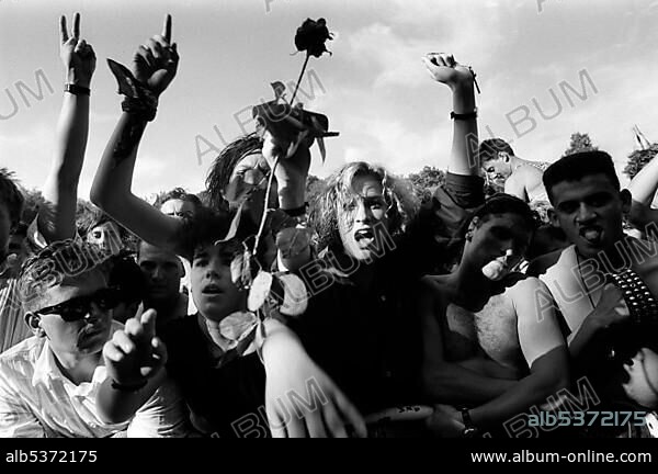Bizarre Festival on 11.07.1987 at the Loreley open-air stage, St. Goarshausen, Rhineland-Palatinate, Germany, Europe.