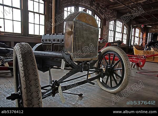 The Ford Piquette Avenue Plant, where the first Ford Model T was built in 1908; now the Model T Automotive Heritage Complex or T-Plex museum for Model Ts and other vintage cars, Detroit, Michigan, USA, America