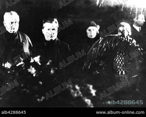 Lehoukidze and Sergei Kirov at the funeral of Nadia, Stalin's wife. 20th century. U.S.S.R.