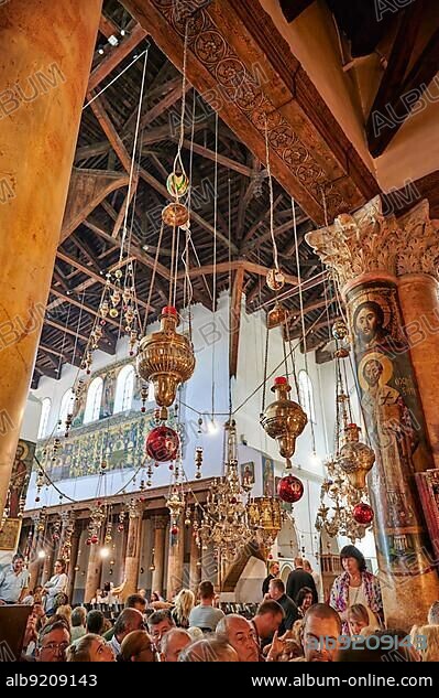 Jerusalem Bethlehem Israel. The church of the nativity birthplace of Jesus.