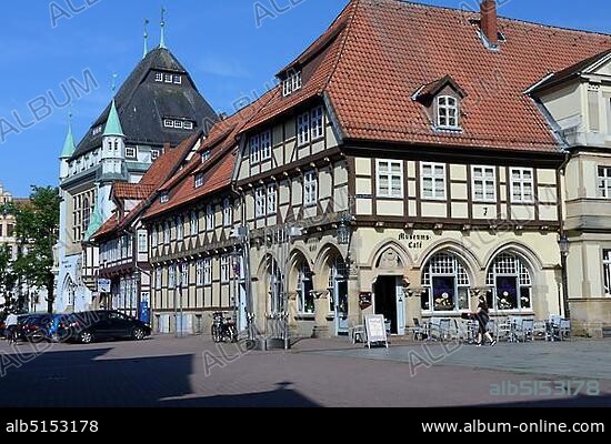 Bomann Museum and Old Pharmacy, Celle, Lion Pharmacy, Stechbahn, Lower Saxony, Germany, Europe.