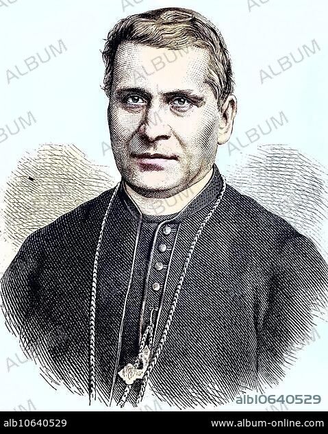 Giovanni Simeoni, 12 July 1816, 14 January 1892, was a cardinal of the Roman Catholic Church and papal Secretary of State of Foreign Affairs, Italy, reproduction of an image, woodcut from the year 1881, digitally restored, historical, July 12, 1816 - January 14, 1892, was a cardinal of the Roman Catholic Church and papal Secretary of State of Foreign Affairs, Italy, reproduction of an image, woodcut from the year 1881, digitally improved, historical, Europe.