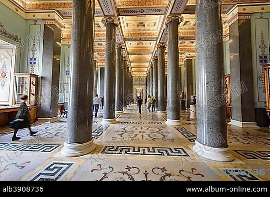 Interior of the Hermitage, Winter Palace, St. Petersburg, Russia, Europe.
