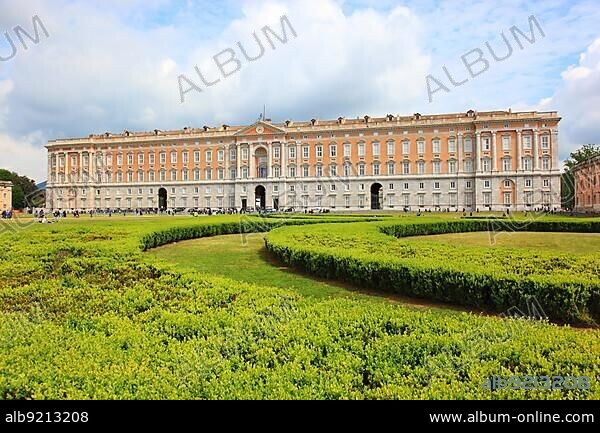 Royal Palace of Caserta, Palazzo Reale di Caserta, Reggia di Caserta, one of the largest castles in Europe, Unesco World Heritage Site, near Naples, Campania, Italy, Europe.