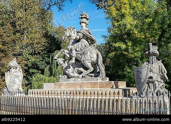 Sobieski Monument by Franciszek Pinck in Warsaw.