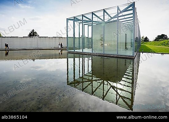 Art Museum and Langen Foundation, architect Tadao Ando, near Neuss, North Rhine-Westphalia, Germany, Europe.