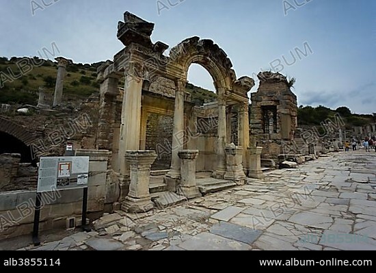 Temple of Hadrian, ancient city of Ephesus, Efes, Izmir province, Turkey, Asia.