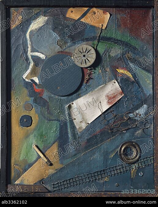  schwitters Akademie der Künste KURT SCHWITTERS. Merzbild 1A (The Psychiatrist). - Album