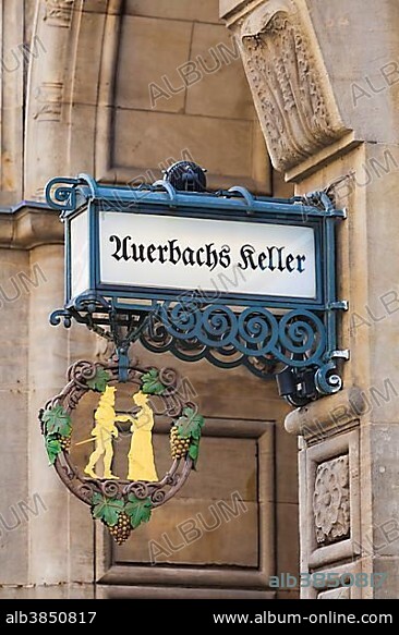 Auerbachs Keller restaurant in the Maedlerpassage arcade, Leipzig, Saxony, Germany, Europe.