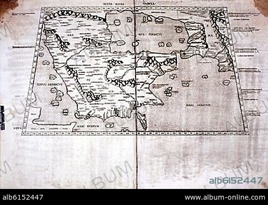 CLAUDIO TOLOMEO (100-170) CLAUDIO PTOLOMEO. MAPA DEL MAR INDICO.