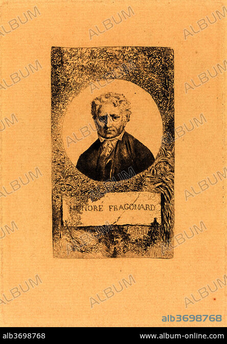 CHARLES LE CARPENTIER. Honoré Fragonard. Dated 1806. Dimensions plate