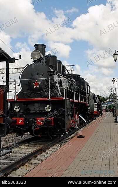 Soviet steam locomotive EM 740-57, built in 1935.