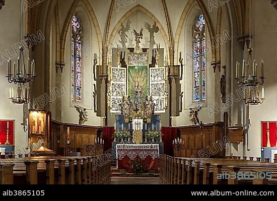 Preimskirche, parish church Heilige Primus and Felizian, interior view, Bad Gastein, Salzburg district, Austria, Europe.