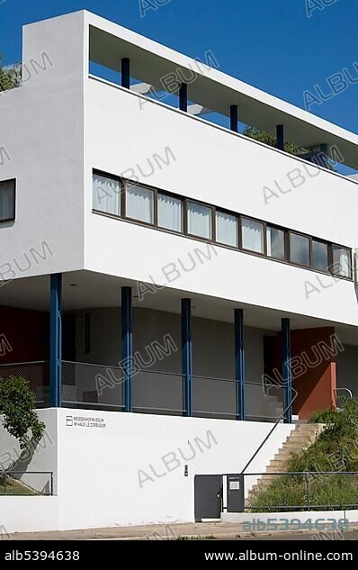 Weissenhof Museum in Le Corbusier house, museum, Weissenhof Estate, Weissenhof, Bauhaus, Stuttgart, Baden-Wuerttemberg, Germany, Europe.