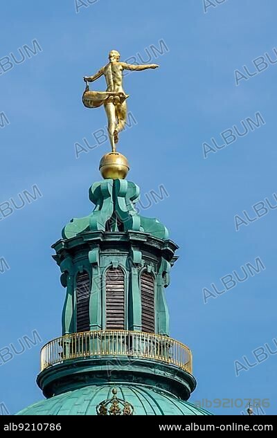 Statue of Fotuna on Top of the Charlottenburg Palace in Berlin.