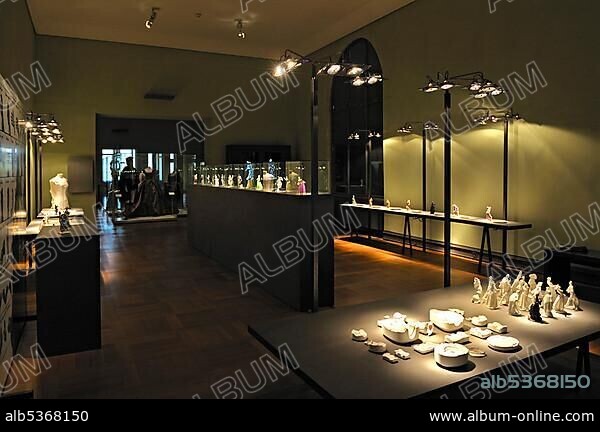 The Couture edition of the Nymphenburg Porcelain Manufactory, Bavarian National Museum, Munich, Bavaria, Germany, Europe.