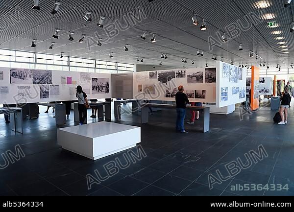 Redesigned interior, Topography of Terror exhibition, on the site of the former SS headquarters, Berlin, Germany, Europe.