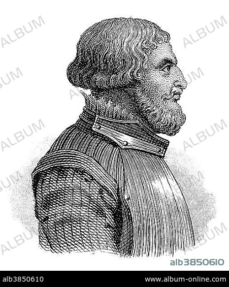 Portrait of Otto VIII, 1180 - 1209, Duke of Bavaria from the House of Wittelsbach.