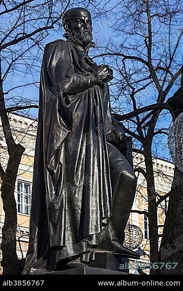 Statue of Orlando di Lasso, Composer, 1532-1594, Munich, Upper Bavaria, Bavaria, Germany, Europe.