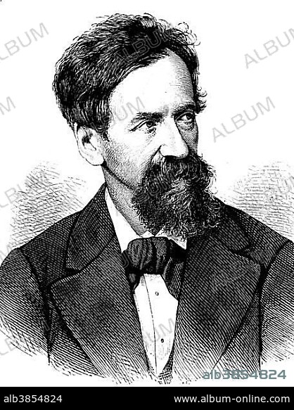 Georg Bleibtreu, 1828 - 1892, a German painter, best known for his depictions of battles, historical engraving, about 1889.