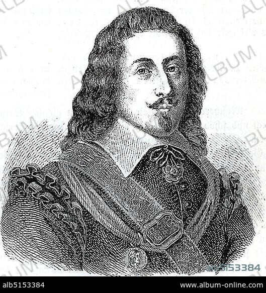 Johann Michael Moscherosch, Historical Illustration from Otto von Leixner: Illustrated History of German Literature, Leipzig and Berlin 1880, First Volume, Germany, Europe.