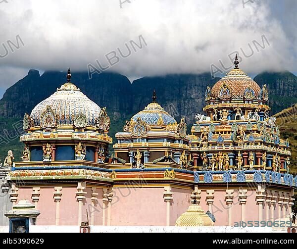 Sockalingum Meenatchee or Kalaisson, Kaylasson, Tamil Hindu Tempel, Abercrombie, Port Louis, Mauritius, Africa.