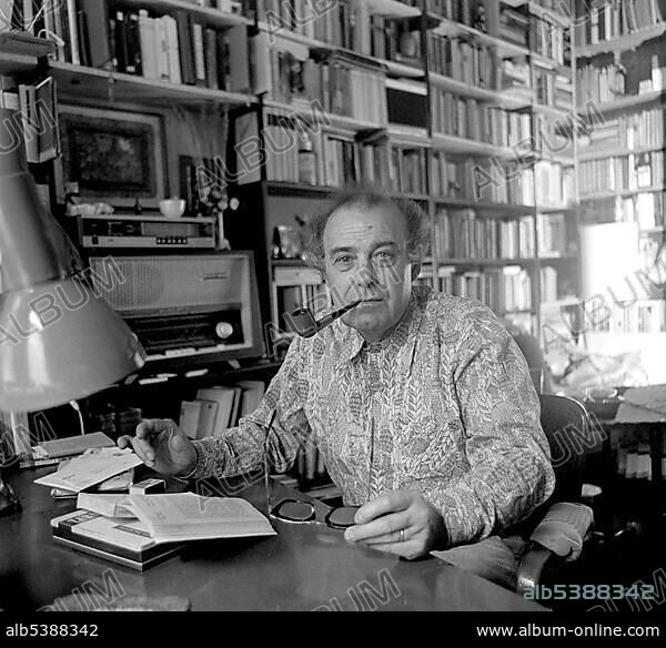 Writer and Traven's biographer Rolf Recknagel, public figure, Leipzig, East Germany, GDR, around 1978.