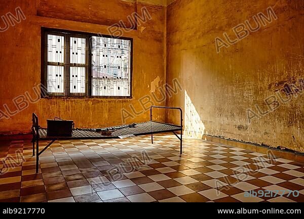 The torture chamber prison of S21 Tuol Sleng from the Khmer Rouge in Phnom Penh Cambodia.