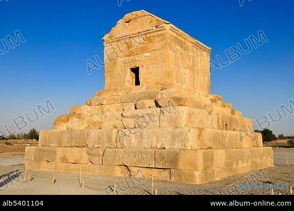 Tomb of Cyrus II., archeological site of Pasargadae, UNESCO World Heritage Site, Persia, Iran, Asia.