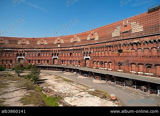 Courtyard of the unfinished Congress Hall of the Nazi Party from 1939, Documentation Centre Nazi Party Rally Grounds, Nuremberg, Middle Franconia, Bavaria, Germany, Europe.