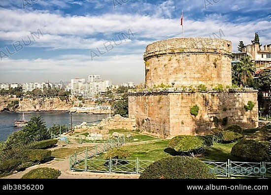 Hidirlik Tower, Antalya, Southwest Turkey, Turkey, Asia.