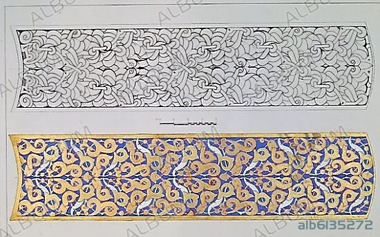 MOTIVOS DECORATIVOS ARABES-COPIA DE LOS DIBUJOS DE SANCHEZ SARABIA PARA "LAS ANTIGUEDADES ARABES".