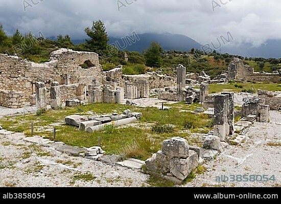 Ancient city of Xanthos, Xanthos, Mediterranean Region, Turkey, Asia.